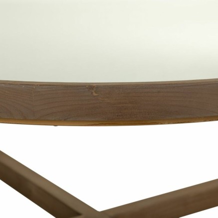 Tavolino da Caffè Alexandra House Living Marrone Ferro Legno di abete 2