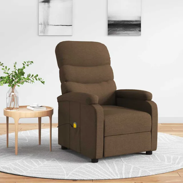 Fauteuil de massage Marron Tissu