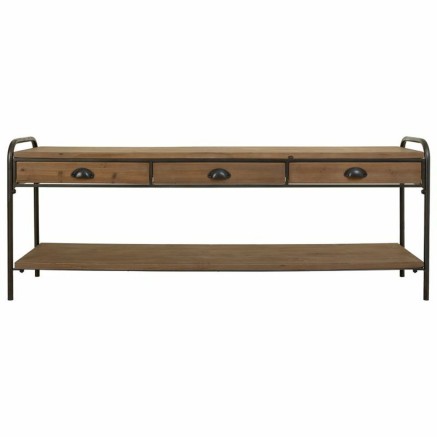 Dientafel Alexandra House Living Bruin Ijzer Sparrenhout 38 x 58 x 149