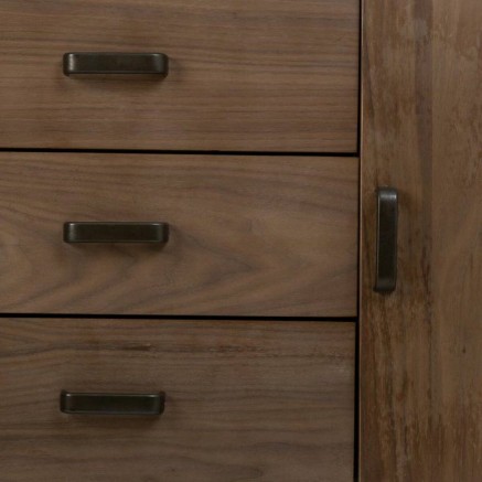 Aparador Alexandra House Living Marrón Hierro Madera de abeto 47 x 76 2