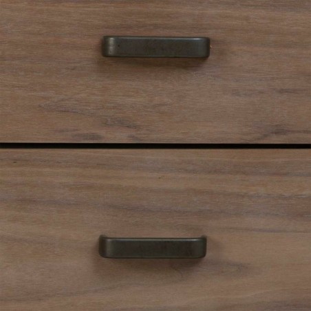 Commode Alexandra House Living Marron Bois Fer Tôle Bois d'épicéa 4