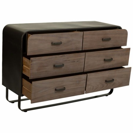 Commode Alexandra House Living Marron Bois Fer Tôle Bois d'épicéa 4