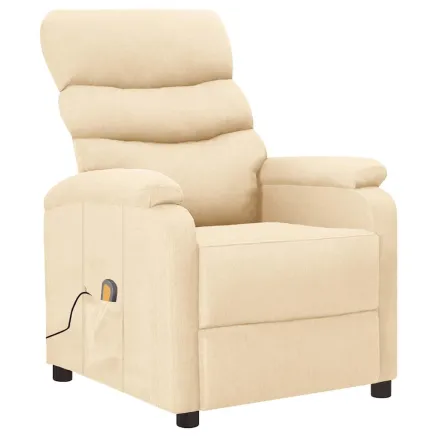 Fauteuil de massage Crème Tissu
