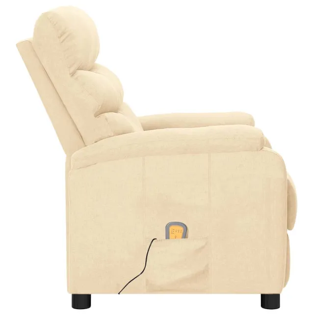 Fauteuil de massage Crème Tissu