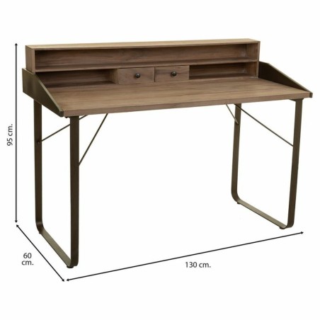 Desk Alexandra House Living Brown Wood Iron Plate Fir wood 60 x 95 x 1