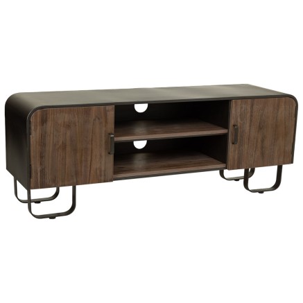 Multifunctionele ladekast Alexandra House Living Bruin Hout Ijzer Bord