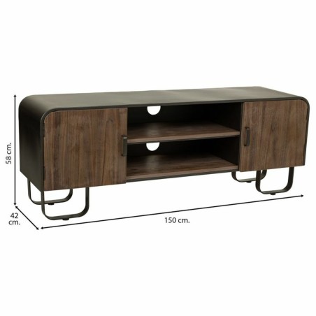 Multifunctionele ladekast Alexandra House Living Bruin Hout Ijzer Bord