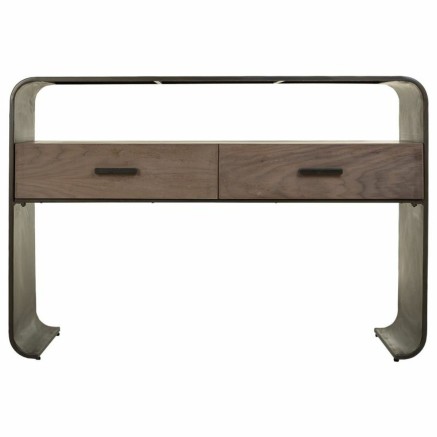 Zijtafel met lades Alexandra House Living Bruin 37 x 82 x 122 cm