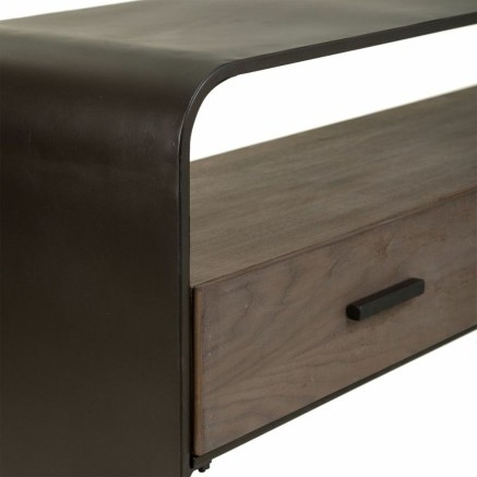 Zijtafel met lades Alexandra House Living Bruin 37 x 82 x 122 cm 2