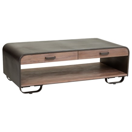 Hoofdtafel Alexandra House Living Bruin Hout Ijzer Bord Sparrenhout 62
