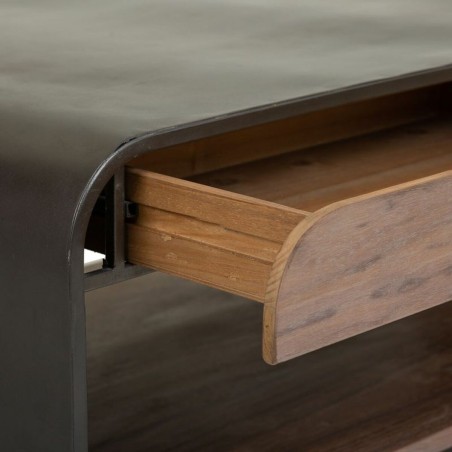 Hoofdtafel Alexandra House Living Bruin Hout Ijzer Bord Sparrenhout 62
