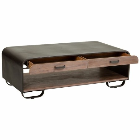 Mesa de Centro Alexandra House Living Marrón Madera Hierro Chapa Made