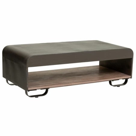 Mesa de Centro Alexandra House Living Marrón Madera Hierro Chapa Made