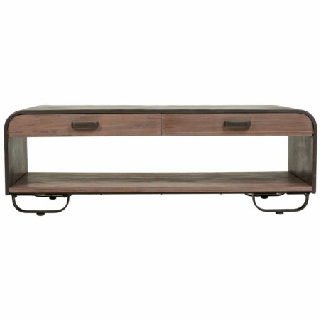 Mesa de Centro Alexandra House Living Marrón Madera Hierro Chapa Made