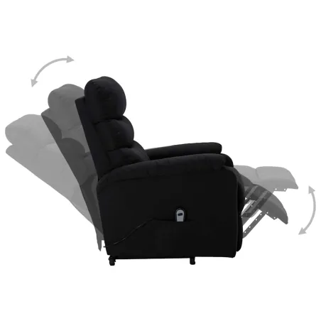 Fauteuil Noir Tissu