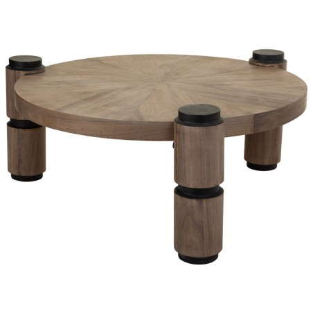 Mesa de Centro Alexandra House Living Marrón Madera Hierro Chapa Made