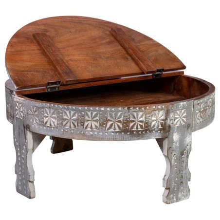 Mesa de Centro Alexandra House Living Blanco Madera de mango 80 x 41 x