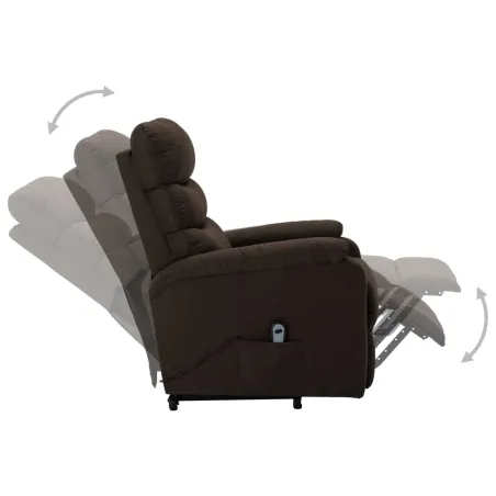 Fauteuil Marron foncé Tissu