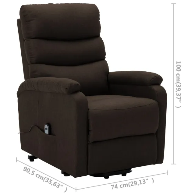 Fauteuil Marron foncé Tissu