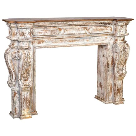 Eingangsbereich Alexandra House Living Weiß Grau 33 x 98 x 149 cm