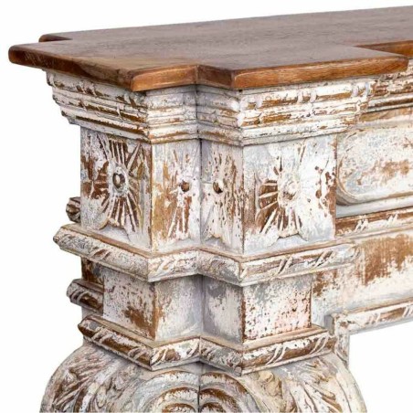 Meuble d'Entrée Alexandra House Living Blanc Gris 33 x 98 x 149 cm