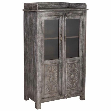 Display Standaard Alexandra House Living Zwart Mangohout 41 x 128 x 74
