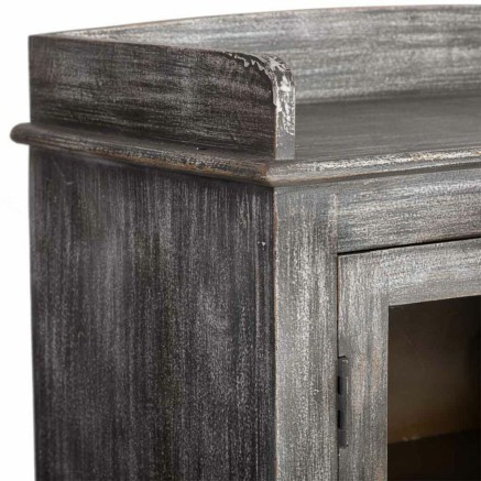 Vitrina Alexandra House Living Negro Madera de mango 41 x 128 x 74 cm 2
