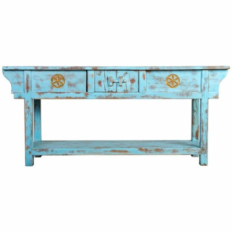 Meuble d'Entrée avec Tiroirs Alexandra House Living Bleu 45 x 80 x 18