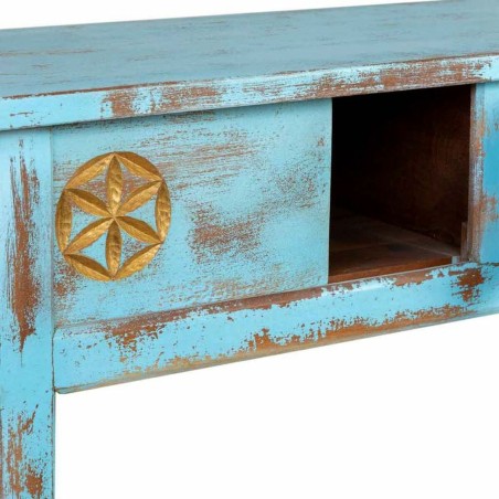 Meuble d'Entrée avec Tiroirs Alexandra House Living Bleu 45 x 80 x 18