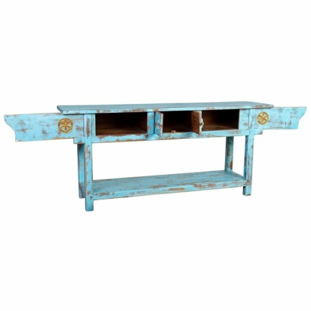Hall Table with Drawers Alexandra House Living Blue 45 x 80 x 181 cm