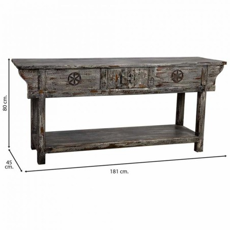 Hall Table with Drawers Alexandra House Living Blue 45 x 80 x 181 cm