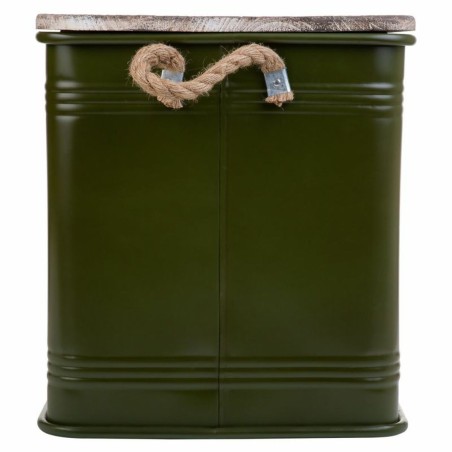 Sgabello Alexandra House Living Verde Metallo Corda Legno di abete 36
