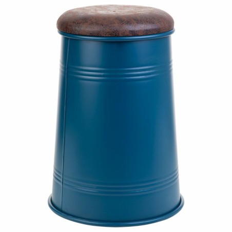 Sgabello Alexandra House Living Azzurro Poliuretano Metallo Spugna Leg