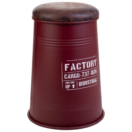 Tabouret Alexandra House Living Rouge Polyuréthane Métal Contre-plaq