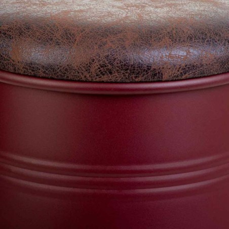 Tabouret Alexandra House Living Rouge Polyuréthane Métal Contre-plaq