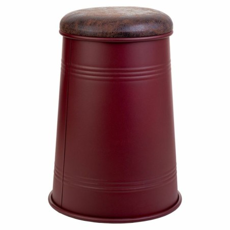 Taburete Alexandra House Living Rojo Poliuretano Metal Aglomerado 47 x