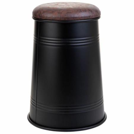 Taburete Alexandra House Living Negro Poliuretano Metal Aglomerado 27