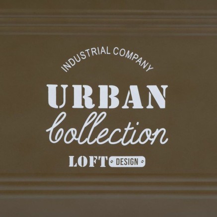 Baule Alexandra House Living Urban Verde Canapa Metallo Legno di abete 2