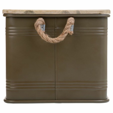 Baule Alexandra House Living Urban Verde Canapa Metallo Legno di abete