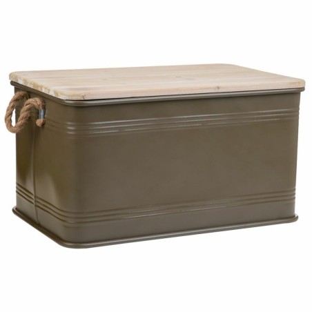 Baule Alexandra House Living Urban Verde Canapa Metallo Legno di abete