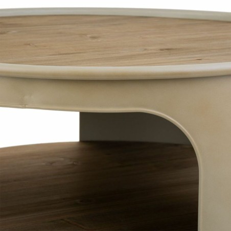 Table d'appoint Alexandra House Living Gris métal et bois d'épicéa