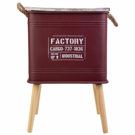 Nachttisch Alexandra House Living Rot 41 x 41 x 61 cm