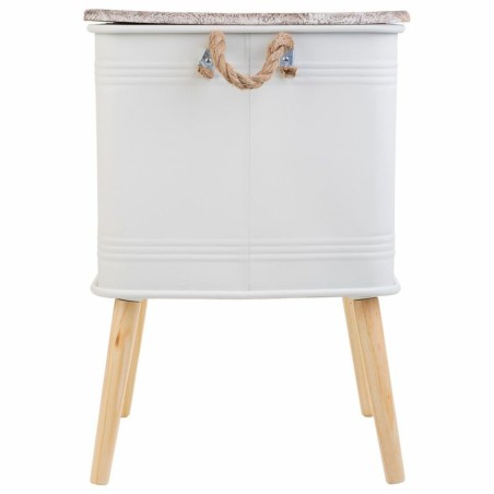 Table de Nuit Alexandra House Living Blanc 41 x 41 x 61 cm