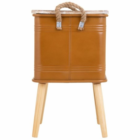 Comodino Alexandra House Living Marrone 34 x 34 x 55 cm