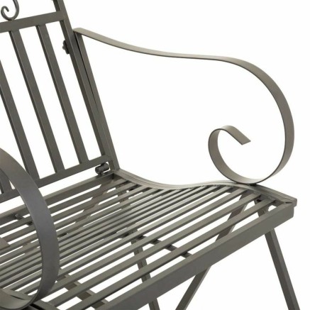 Silla mecedora Alexandra House Living Marrón Hierro 24 x 45 x 24 cm 2