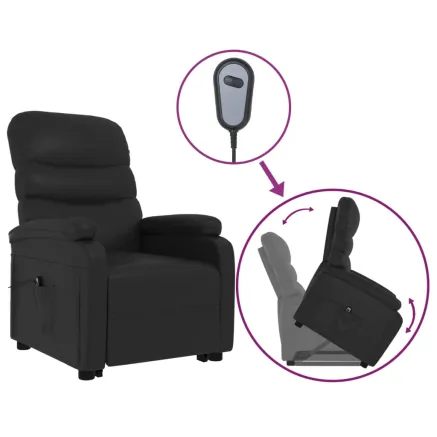 Fauteuil Noir Similicuir 2