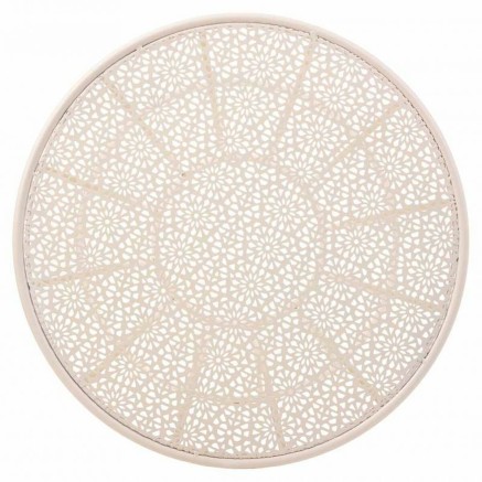 Side table Alexandra House Living White Iron 20 x 50 x 21 cm 2