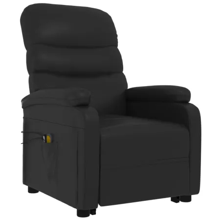 Fauteuil de massage Noir Similicuir