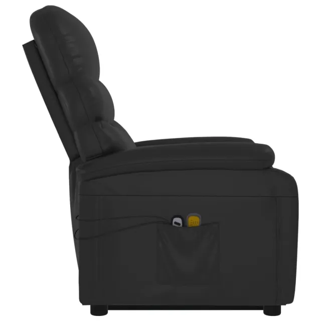Fauteuil de massage Noir Similicuir