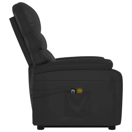 Fauteuil de massage Noir Similicuir